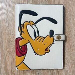 NWT Disney X Coach Notebook With Pluto